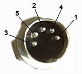 DIN5 male connector